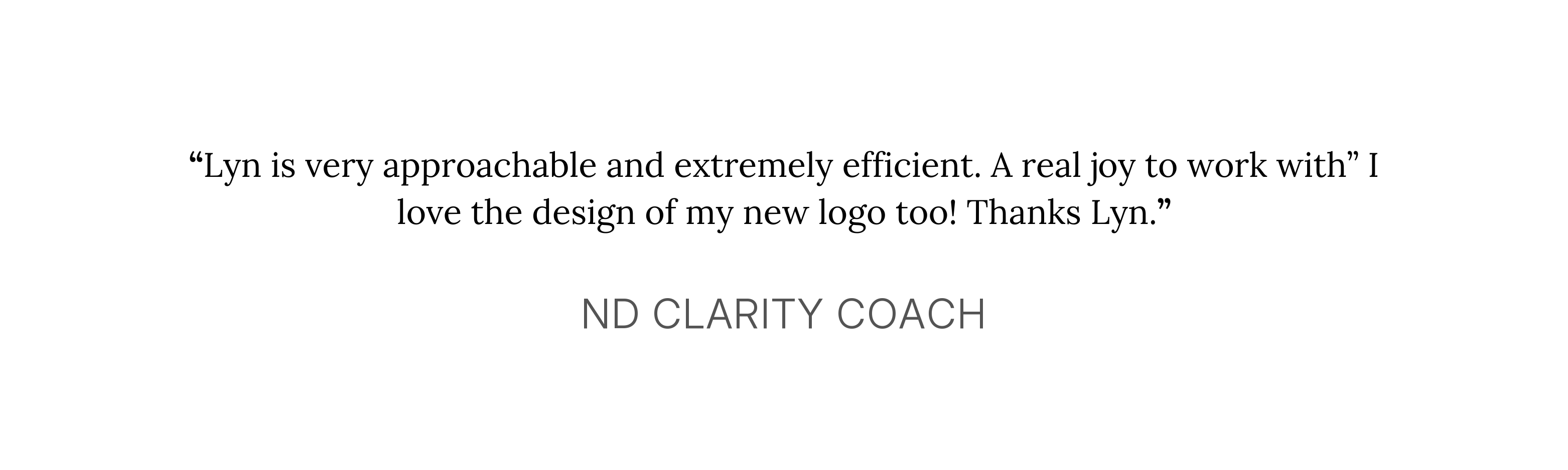 Client testimonial 1