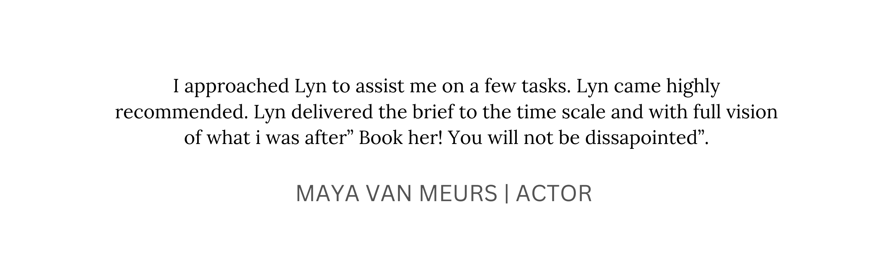 Client testimonial 2
